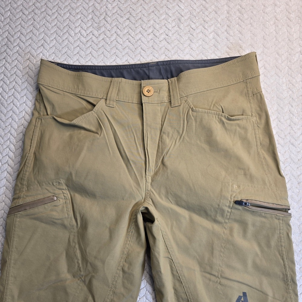 Eddie Bauer First Ascent Guide Pro Hiking Pants Mens 33x32 Tan Technical Stretch - Picture 3 of 7